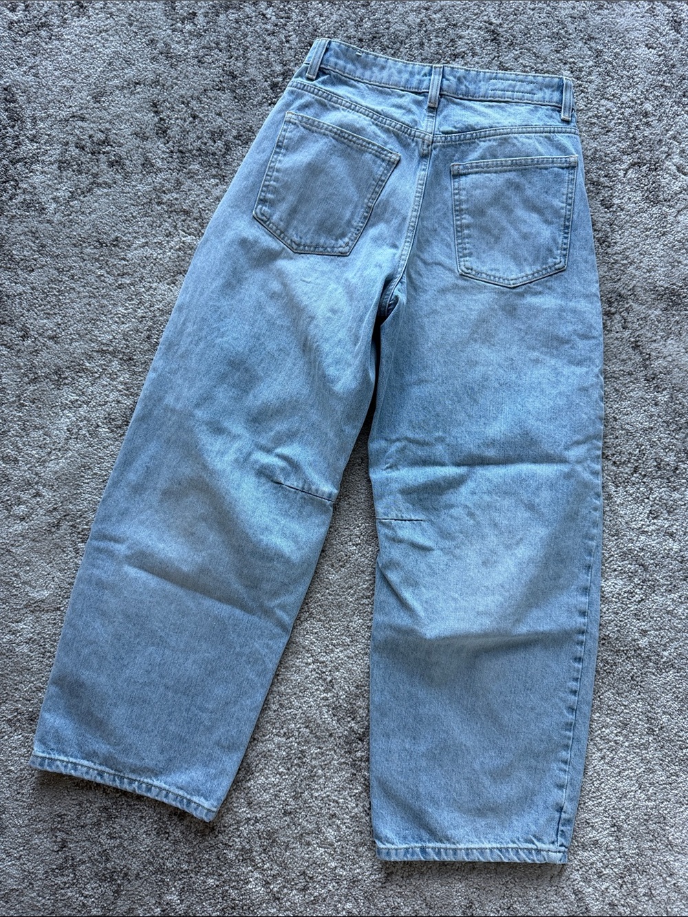 Zara Light Blue Wide Leg Jeans - Picture 6 of 8